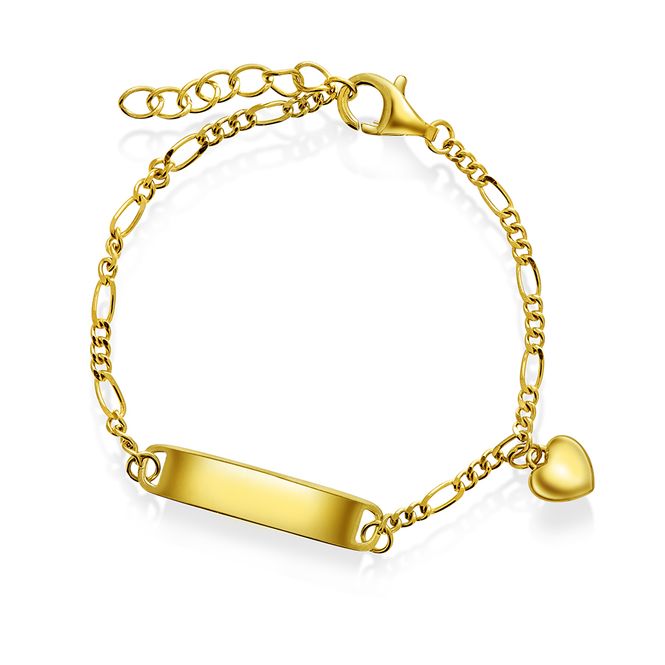 Hovedbilde Armbånd forgylt sølv graveringsplate 25489