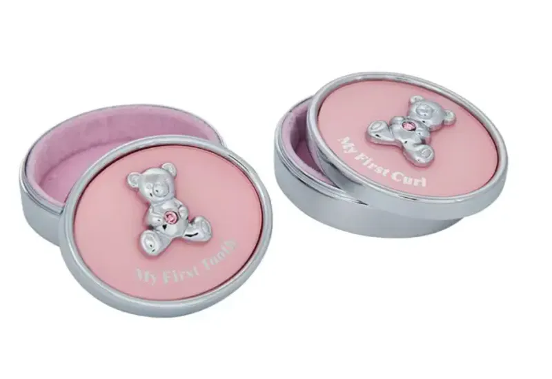 Min første tann- og hårlokksrin rosa 96015483150