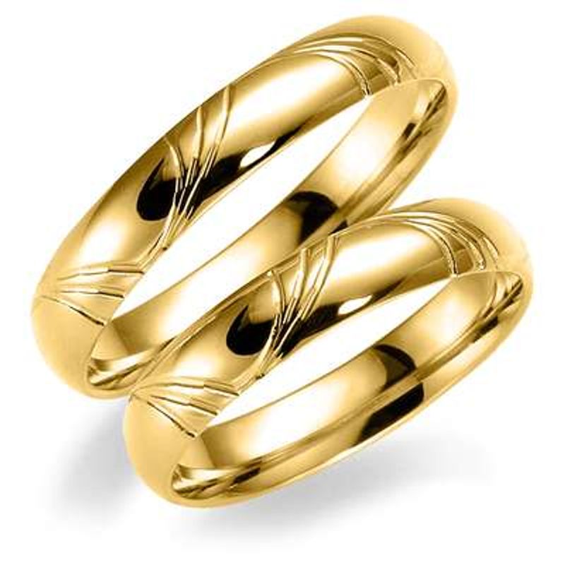Deg&Meg ring 585 gultgull 4mm SE125GU40 pris per stk