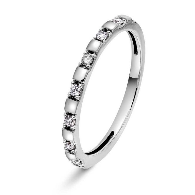 Hovedbilde Ring i hvitt gull med diamanter 59746