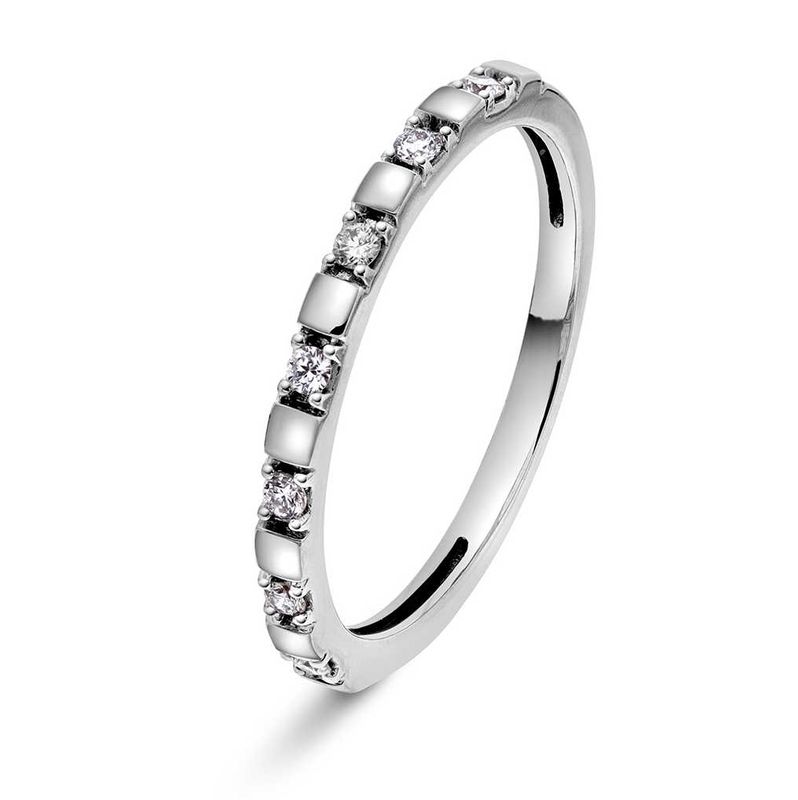 Ring i hvitt gull med diamanter 59746