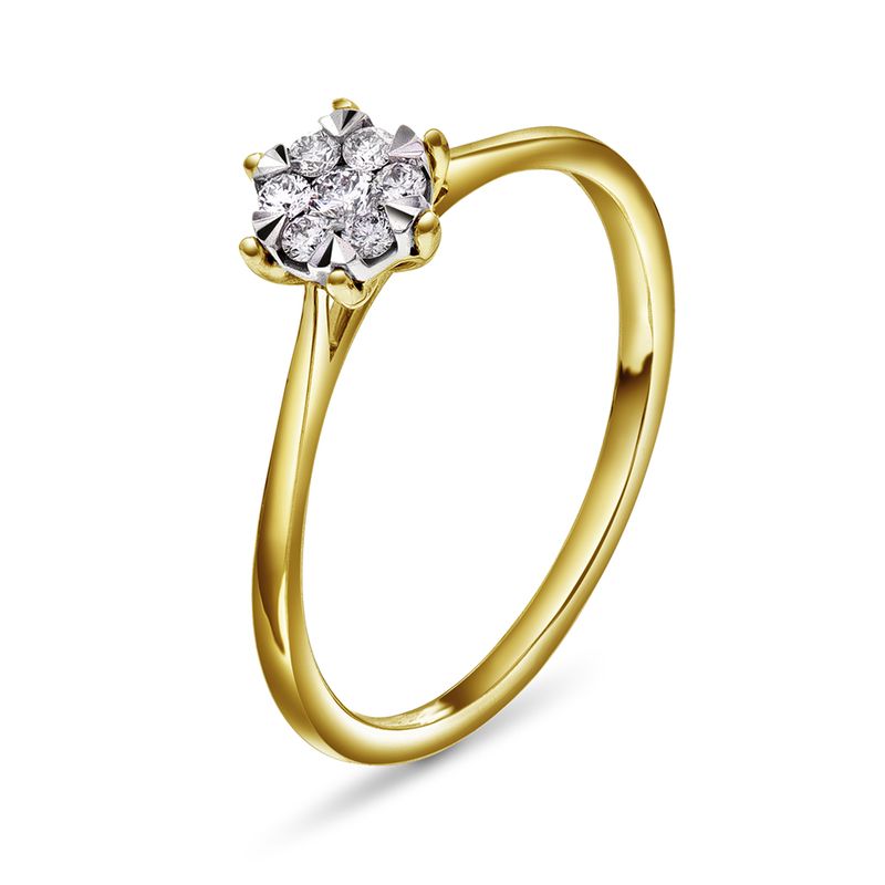 Ring  gult gull diamanter 0,15 ct 58215