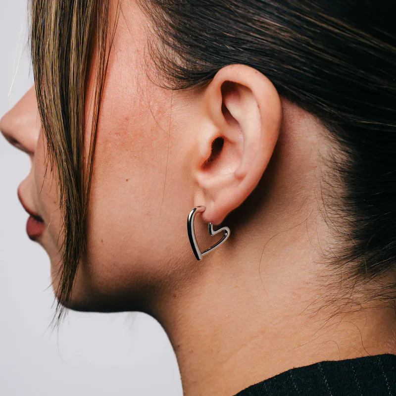 Studio Heartcore øredobber forgylt sølv 221493