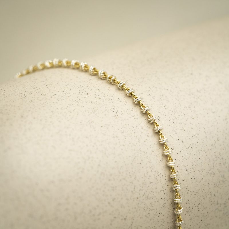 Armbånd Candy 2 farget sølv 44571.19