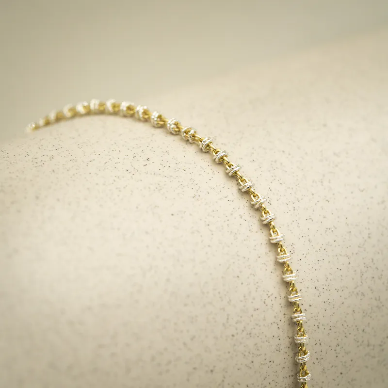 Armbånd Candy 2 farget sølv 44571.19