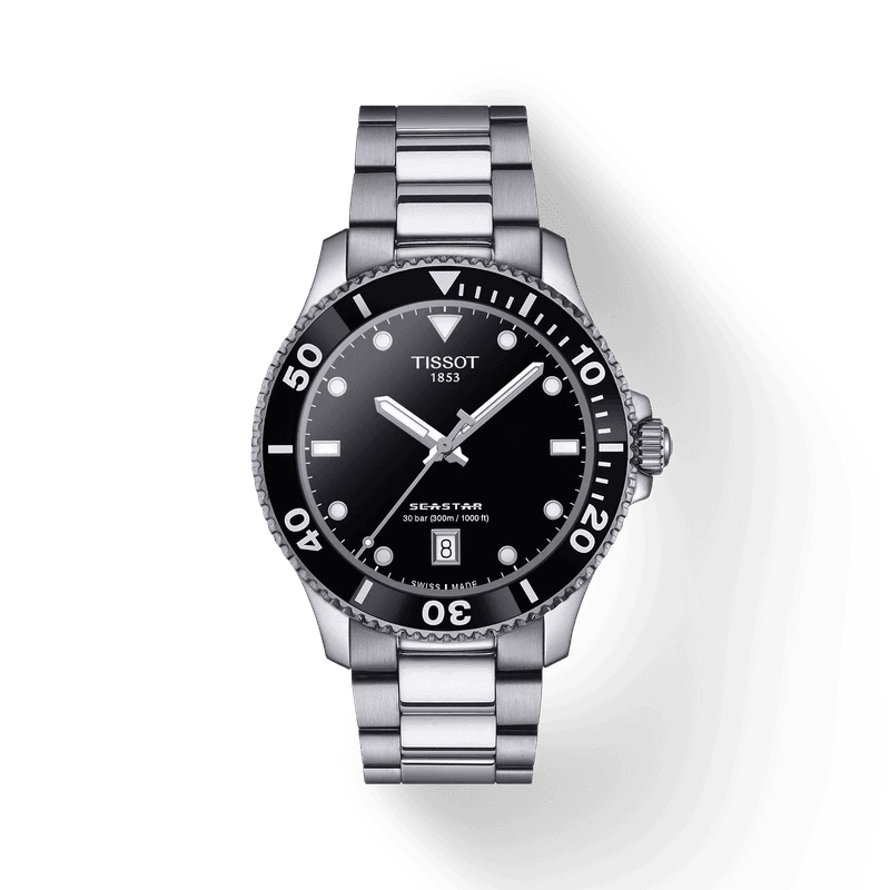TISSOT SEASTAR 1000 - Herreklokke - Sort urskive