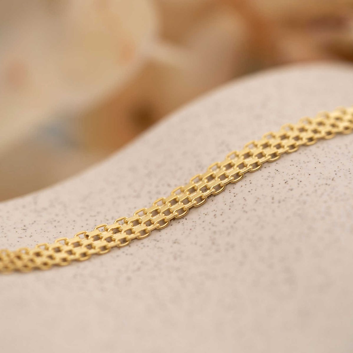 Armbånd i forgylt sølv 21 cm 44513.21