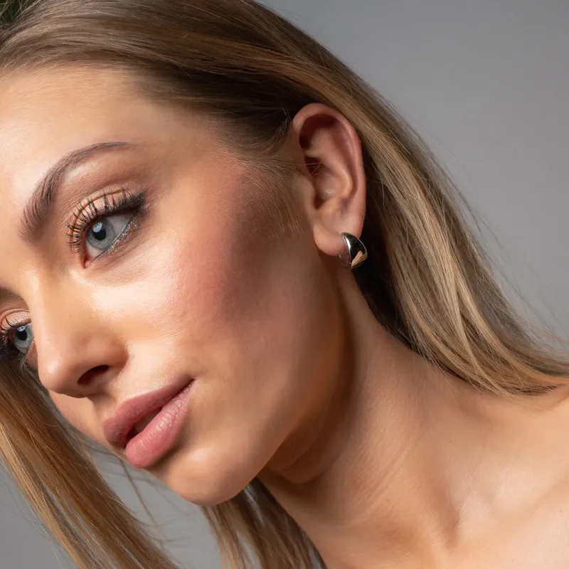 Vibe øreringer sølv 992619