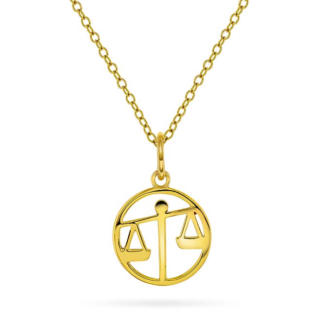 Hovedbilde Horoskop Smykke forgylt sølv Vekten 992340