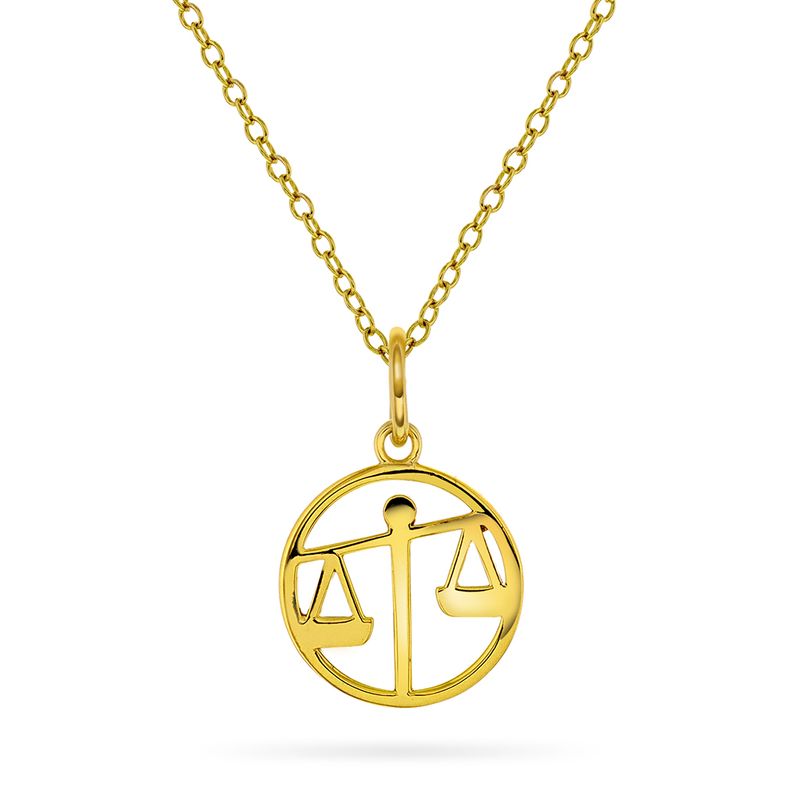 Horoskop Smykke forgylt sølv Vekten 992340