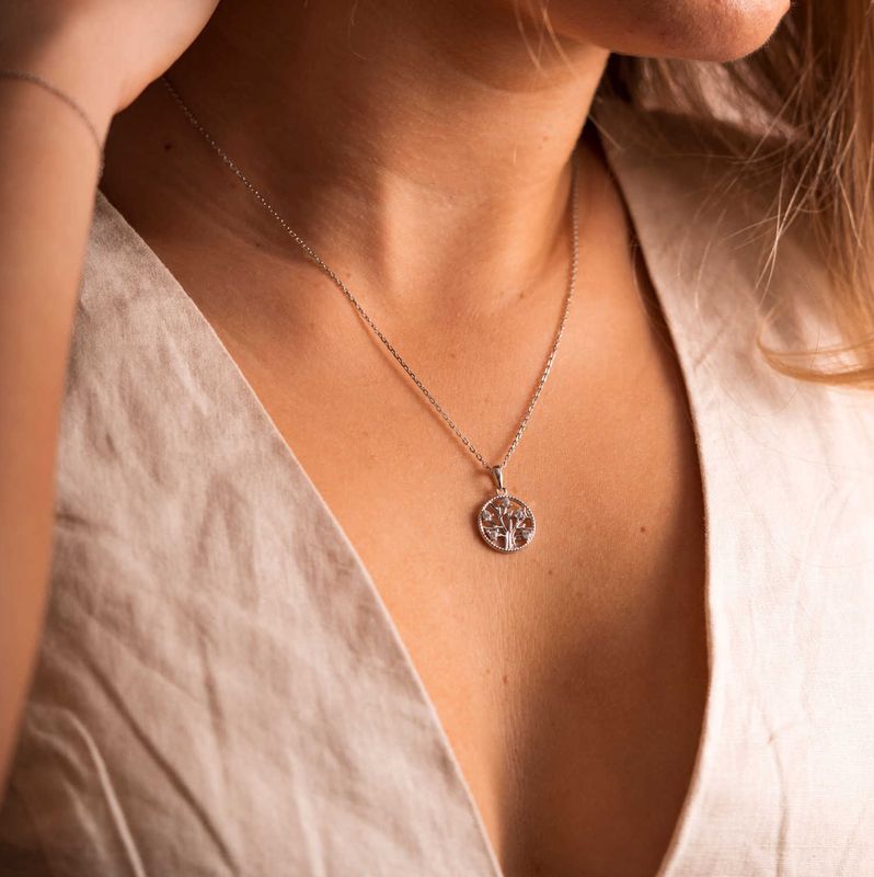 Livets Tre smykke i sølv 992246