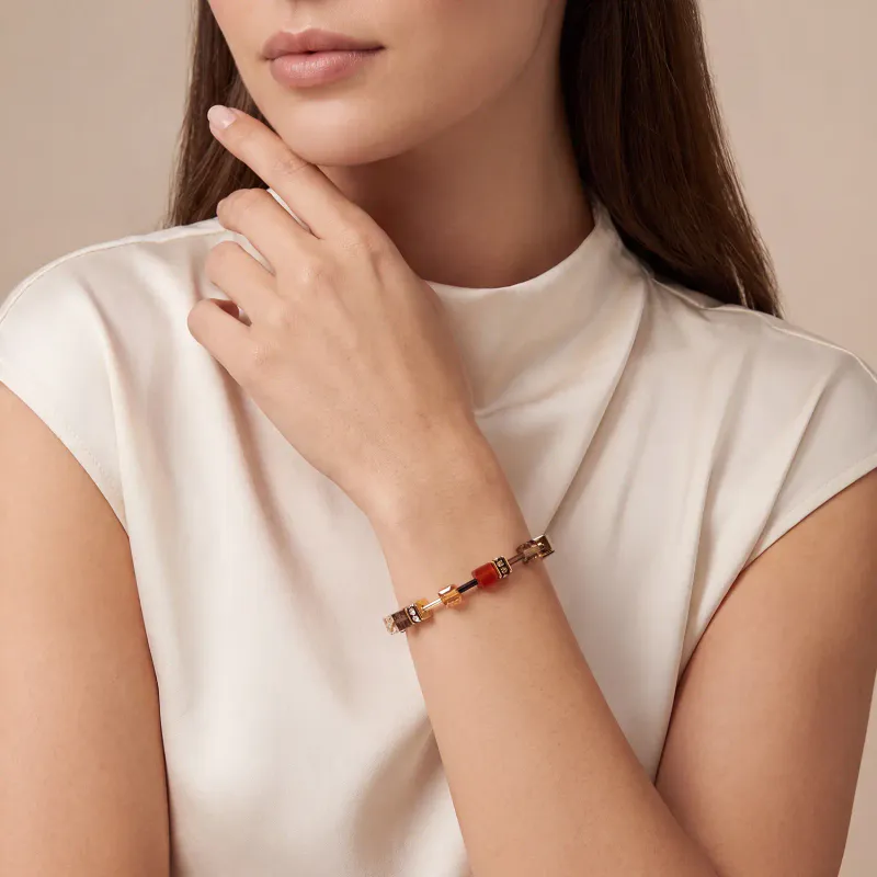 COEUR DE LION Bracelet GeoCUBE Iconic Precious amber 4905301103