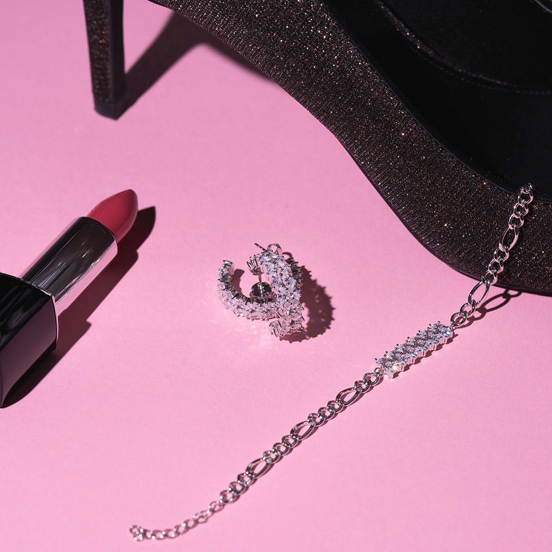 Glam Pan Jewelery Crown øredobber i 925 sølv med zirkonia 992571