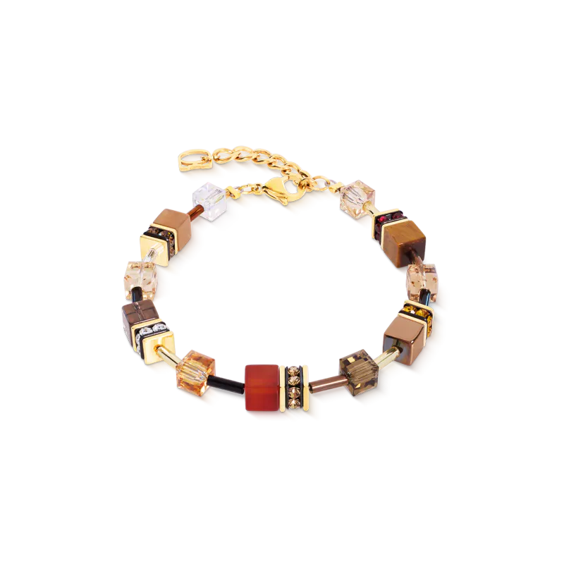 COEUR DE LION Bracelet GeoCUBE Iconic Precious amber 4905301103