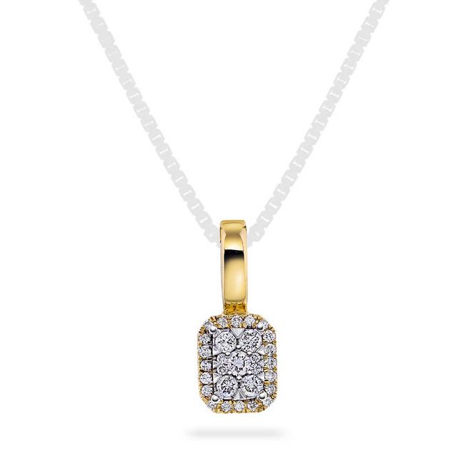 Hovedbilde Anheng i gull med diamanter o,15 WP 59729