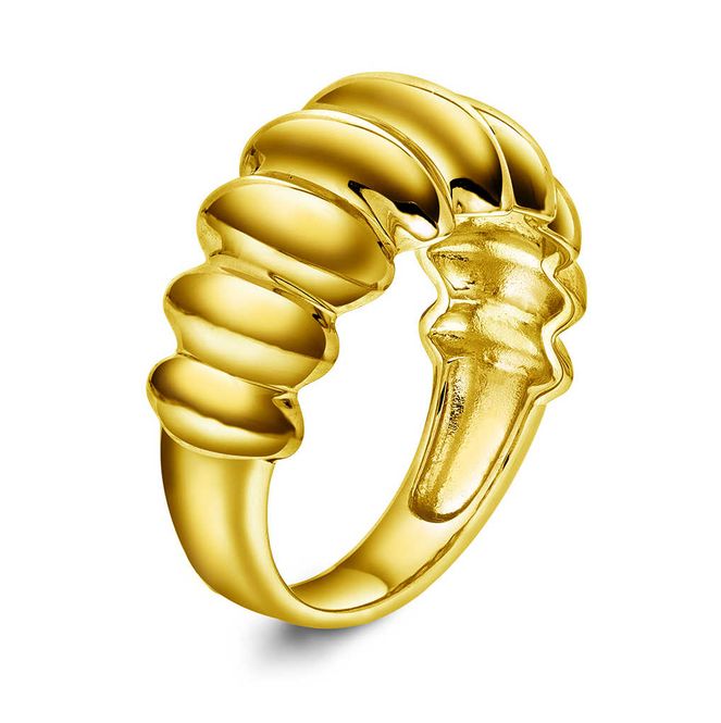 Hovedbilde Studio Belt ring i forgylt sølv 221383