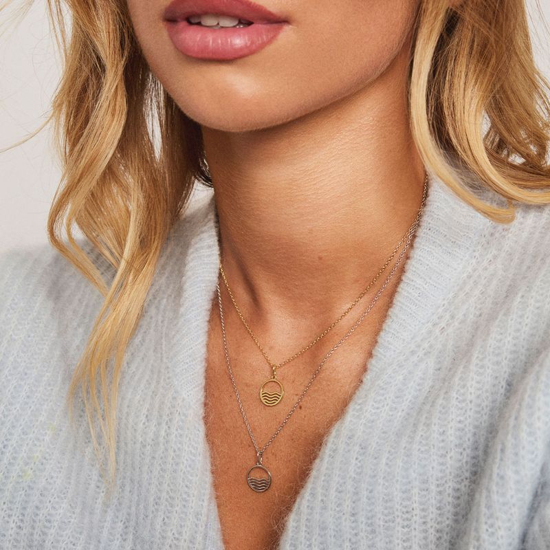 Horoskop Smykke forgylt sølv Vannmannen 992344