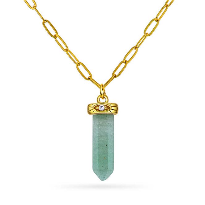 Hovedbilde Serenity Guidance pendelsmykke sølv, aventurin 221423