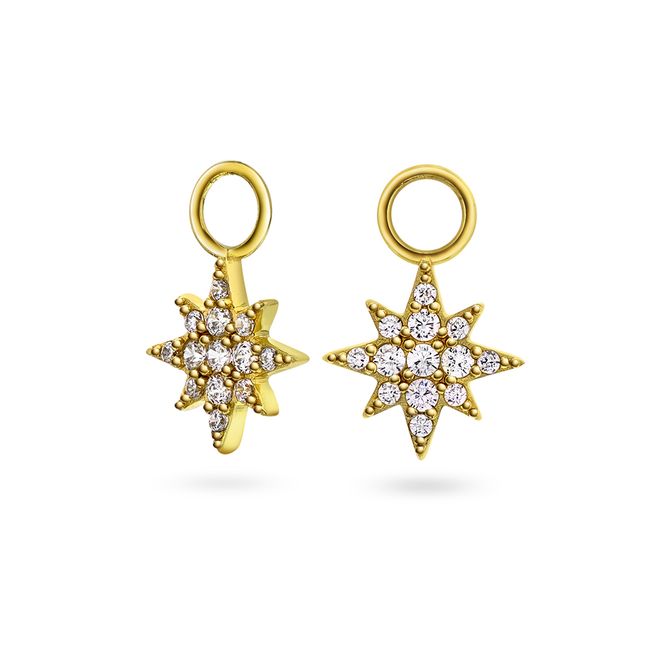 Hovedbilde Nora Mørk Star charms i sølv med zirkonia 710321