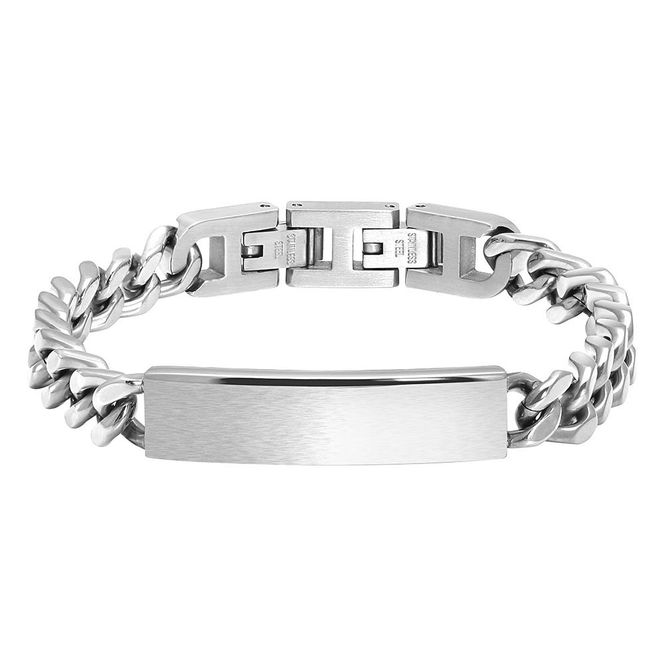 Hovedbilde Bracelet Curb chain Dandy polished steel HB07280