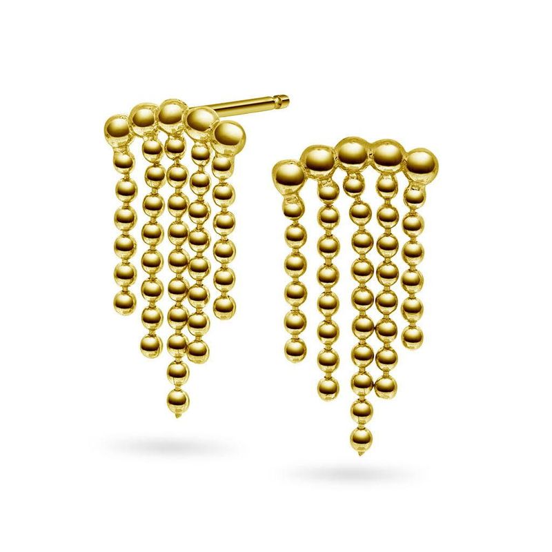 Studio Trace øredobber forgylt sølv 221486