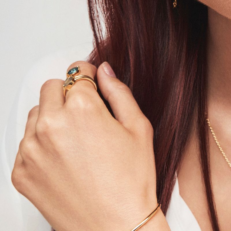 GLAM Mirage ring sølv blå stener 992482