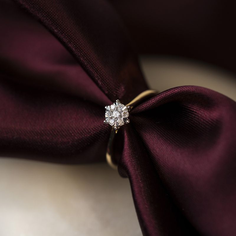 Ring  gult gull diamanter 0,15 ct 58215
