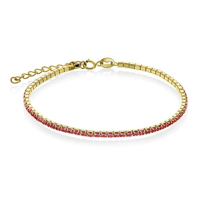 Hovedbilde Glow Lola armbånd sølv rød zirkonia 240396