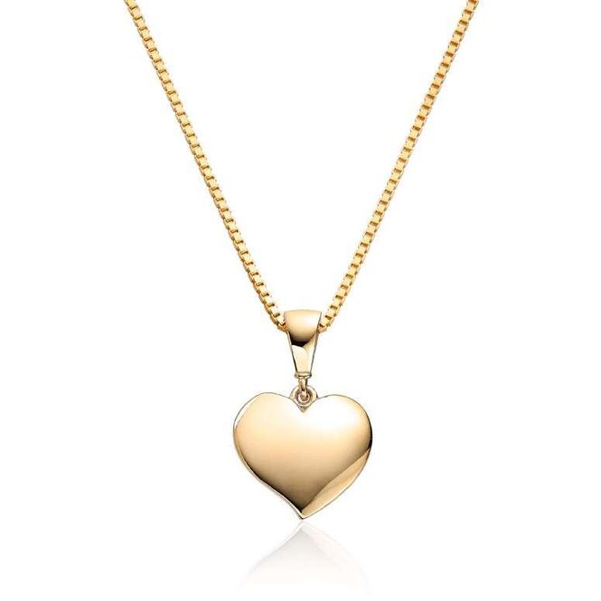 Hovedbilde Anheng hjerte gull 27071