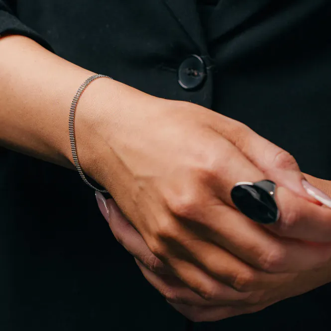 Hovedbilde Studio Slick armbånd sølv 221489