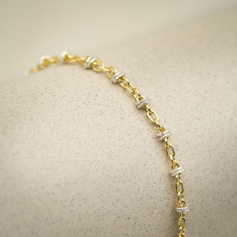 Armbånd Candy 2 farget sølv 44570.19