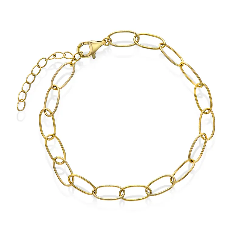 Sandra Lyng Hooked armbånd forgylt sølv 48148