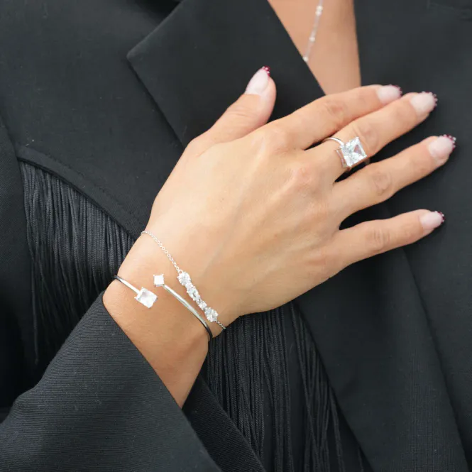 Hovedbilde Sandra Lyng Ring spotlight sølv zirkonia 48189