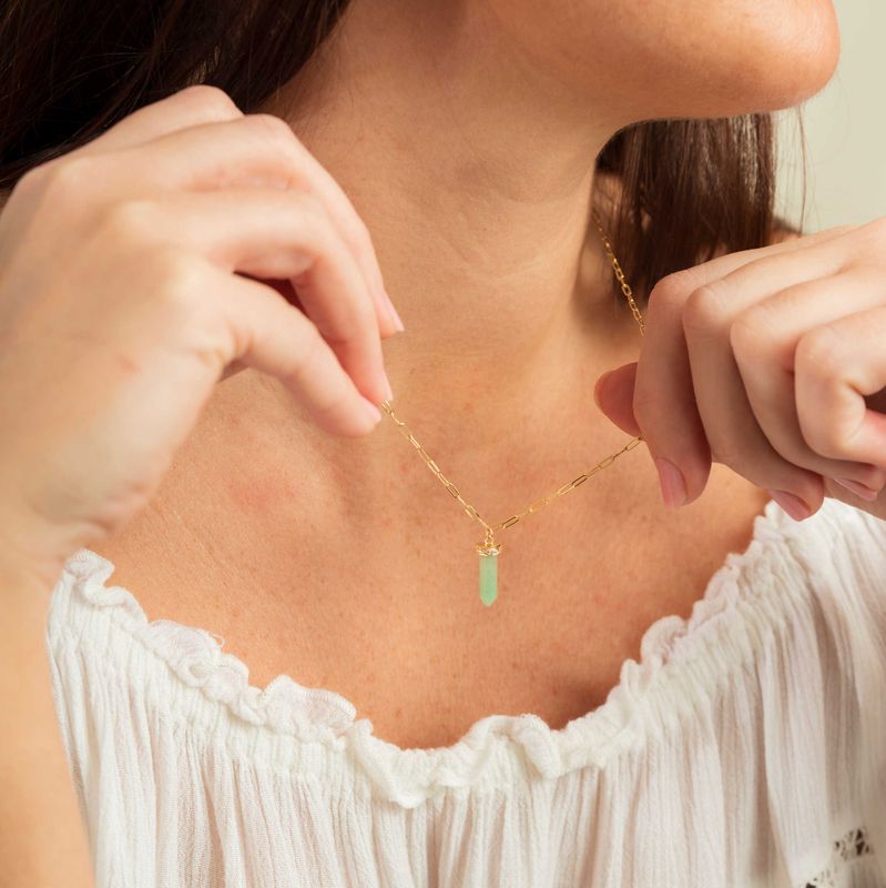 Serenity Guidance pendelsmykke sølv, aventurin 221423