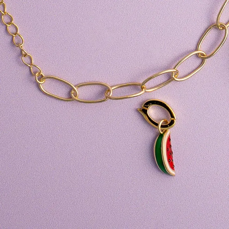 Sandra Lyng Hooked charmlås forgylt sølv 48147