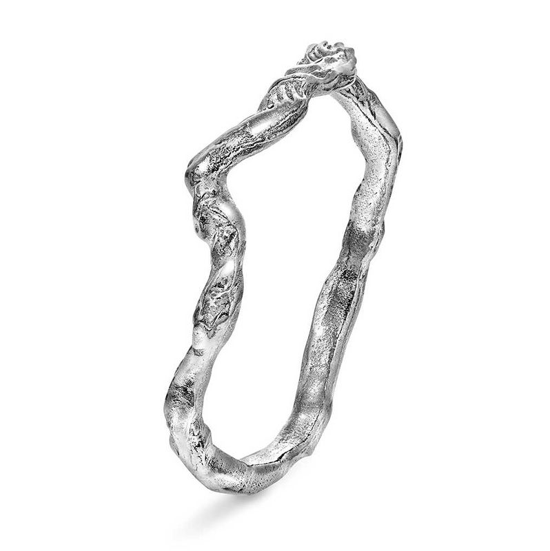 Shapes Ocean ring i sølv 240307