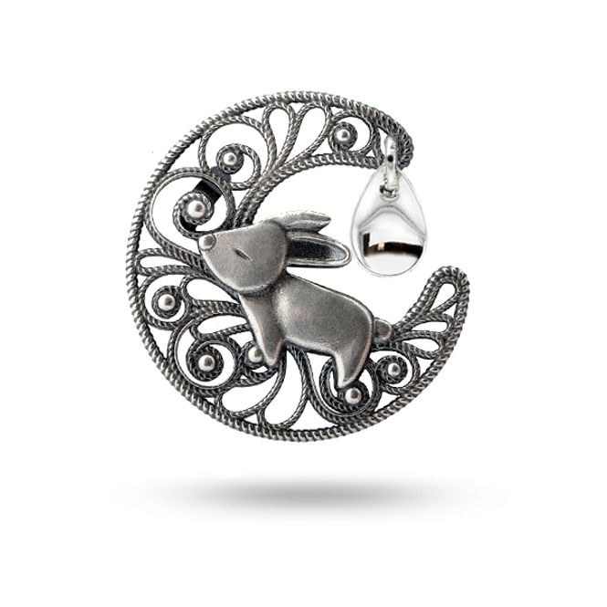 Hovedbilde Sølje Kanin oksidert 61007