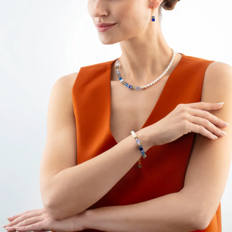 COEUR DE LION Bracelet GeoCUBE Precious Fusion pearls 5086300716
