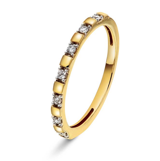 Hovedbilde Ring i gull med diamanter 59745