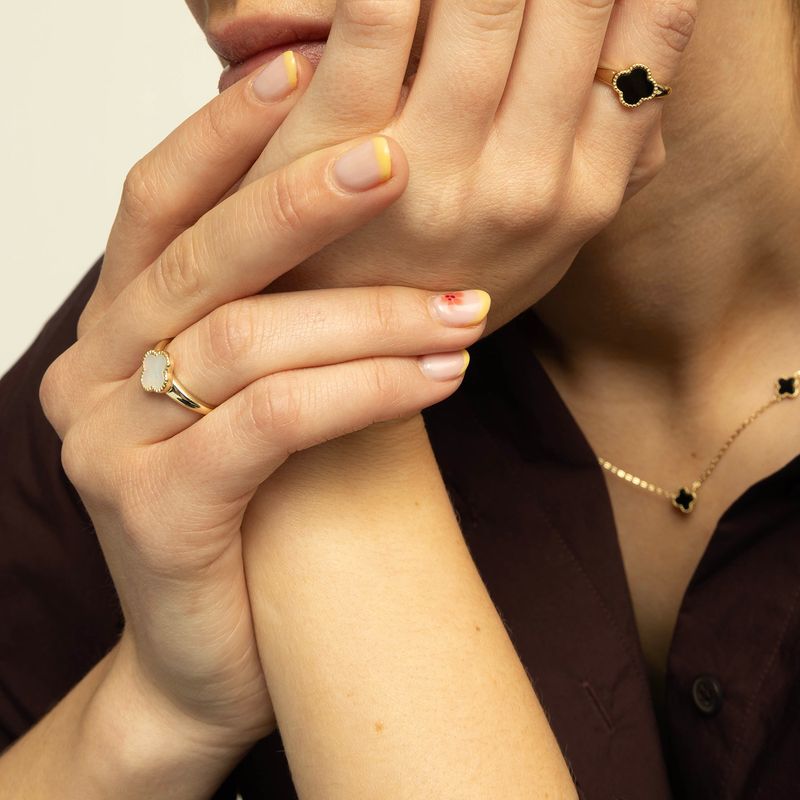 Ring sølv perlemor 992380